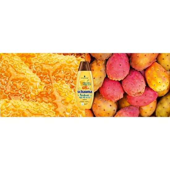 Sampon SCHAUMA Nature Moments, 400 ml, cu Extract de Miere si Smochine, pentru Par Fragil, Sampon Fortifiant, Sampon Spalare Par, Sampon Fortifiere, Sampoane pentru Par Degradat, Sampon Ingrijire Par, Sampon Curatare Par, Sampon pentru Parul Moale