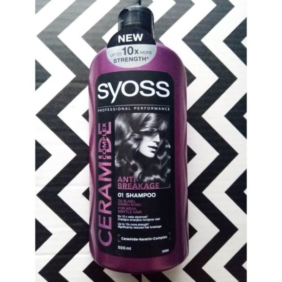 Sampon SYOSS Ceramide Complex, 500 ml, Par Subtire, Sampon Par Subtire, Sampoane pentru Par Fragil, Sampon Antimatreata, Produse de Ingrijire a Parului, Produse Hairstyling, Sampoane Regeneratoare, Sampon Anti-Rupere