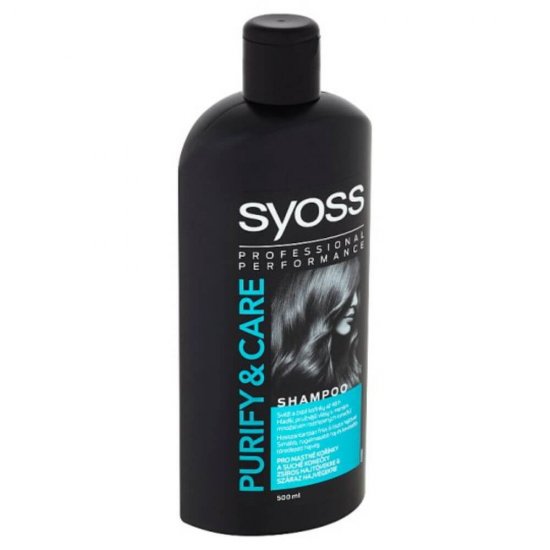 Sampon SYOSS Purify and Care, 500 ml, Par Gras, Sampon Par Gras, Sampoane pentru Par Gras, Sampon Antimatreata, Produse de Ingrijire a Parului, Produse Hairstyling, Sampon Regeneratoare