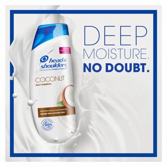 Sampon Head & Shoulders Deep Hydration, 400 ml, Anti-Matreata, cu Ulei de Cocos, Sampon Anti-Matreata, Sampon Impotriva Matretii, Sampon pentru Matreata, Sampon Ulei de Cocos, Sampoane Head & Shouders, Sampoane Anti-Matreata