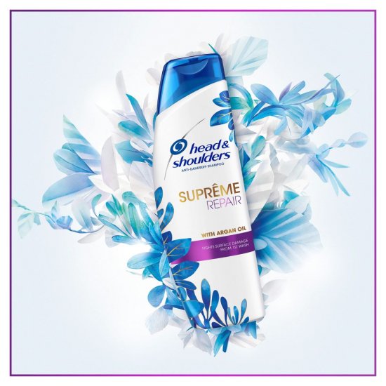 Sampon Head & Shoulders Supreme Repair, 400 ml, Anti-Matreata, cu Ulei de Argan, Sampon Anti-Matreata, Sampon Impotriva Matretii, Sampon Hidratant, Sampon Ulei de Argan, Sampoane Head & Shouders, Sampoane Anti-Matreata, Sampoane Hidratante