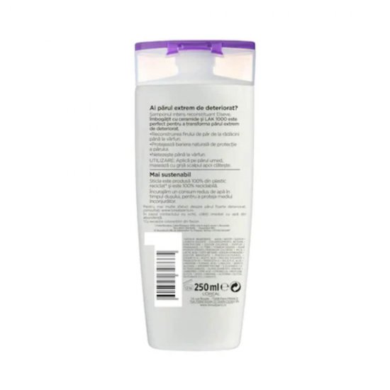 Sampon Par Foarte Deteriorat 400 ml, L'OREAL Paris Elseve Total Repair Extreme, Sampon Reparator, Sampon pentru Parul Deteriorat, Sampon Reparator pentru Par, Sampon pentru Regenerarea Parului Deteriorat, Sampon Hranitor pentru Par Deteriorat