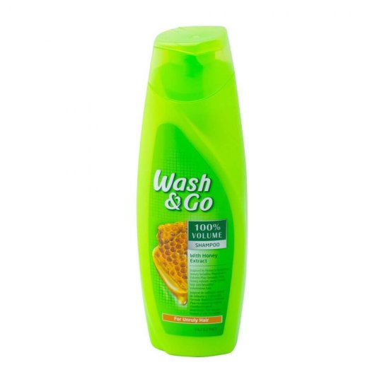 Sampon WASH&GO Volume, 200 ml, Pentru Par Rebel, Cu Extract de Miere, Sampon Ingrijire Par, Sampon Spalare Par, Sampon Fortifiere, Sampoane pentru Par, Sampon Par Slab