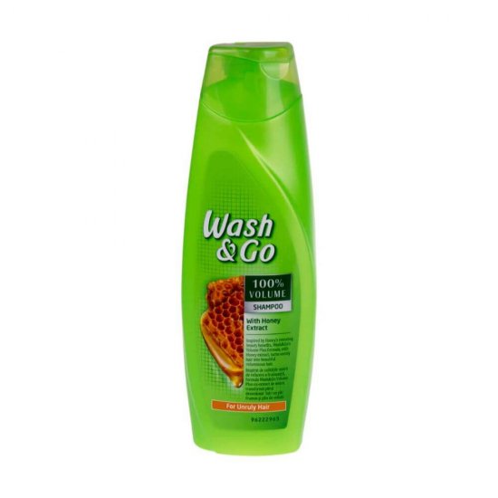 Sampon WASH&GO Volume, 200 ml, Pentru Par Rebel, Cu Extract de Miere, Sampon Ingrijire Par, Sampon Spalare Par, Sampon Fortifiere, Sampoane pentru Par, Sampon Par Slab