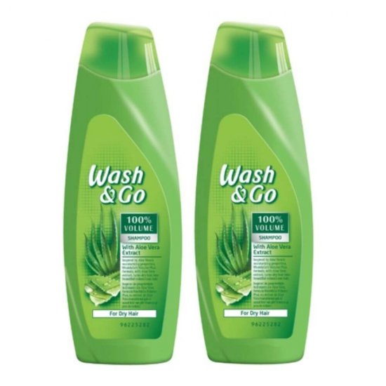Sampon WASH&GO Volume, 400 ml, Pentru Par Uscat, Cu Extract de Aloe Vera, Sampon Ingrijire Par, Sampon Spalare Par, Sampon Fortifiere, Sampoane pentru Par, Sampon Par Slab