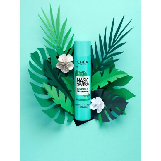 Sampon Uscat L'Oreal Paris Magic Shampoo Vegetal Boost, 200 ml, Sampon Uscat Magic Shampoo, Sampon Uscat Vegetal Boost, Sampon Uscat Loreal, Sampon Uscat pentru Revitalizare si Volum, Sampon Uscat pentru Par, Sampoane Uscate Loreal