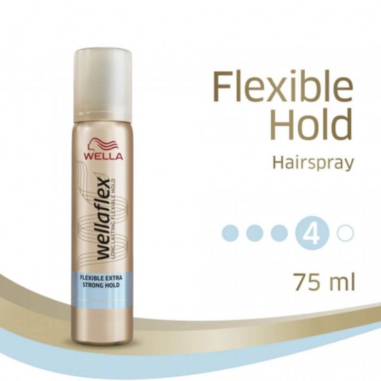 Fixativ Wella Wellaflex Flexible, 75 ml, Fixare Extra Puternica, Fixativ Spray pentru Fixare Puternica, Fixativ Wellaflex Flexible, Fixativ Flexibil Par, Fixativ Puternic pentru Par, Fixative Wella Wellaflex Flexible, Fixativ Rezistent