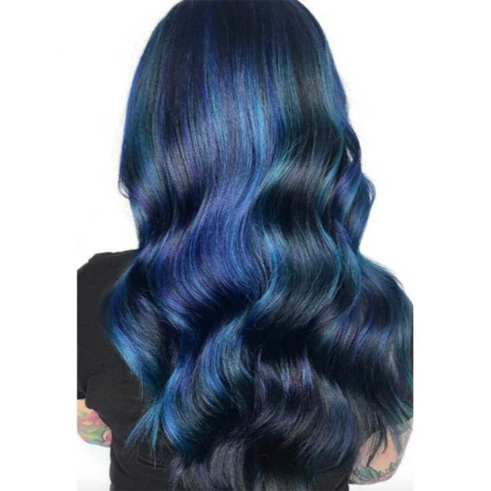 Vopsea Par Permanenta LIVE Urban Metallics, U67 Blue Mercury, 142.5 ml, Vopsea de Par Permanenta Intense Colour Metallic Shine Booster, Crema Coloranta de Par, Vopsele de Par Metalice, Vopsea de Par cu Stralucire Metalica