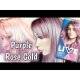 Vopsea Par Permanenta 105 LIVE, Blond Purple Rose Gold, 142.5 ml, Lightener & Twist, Crema Coloranta de Par, Vopsea de Par cu Decolorant, Vopsea de Par 2 in 1 Decolorare si Culoare Pastel, Vopsea de Par Permanenta Mov Roz Auriu, Vopsea Par Mov Pastel