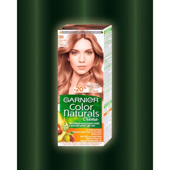 Vopsea de Par Permanenta Garnier Color Naturals 9N, Blond Foarte Deschis, 110 ml, Fara Amoniac, Vopsea de Par, Vopsea de Par Permanenta, Vopsea de Par Garnier, Vopsea de Par Naturals, Vopsea Permanenta Garnier, Vopsea pentru Par