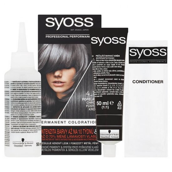 Vopsea de Par Permanenta SYOSS Color Baseline 4-15, Crom Mat, 115 ml, Vopsea de Par, Vopsea de Par Permanenta, Vopsea de Par Syoss, Vopsea de Par Syoss Color Baseline, Vopsea Permanenta Color Baseline