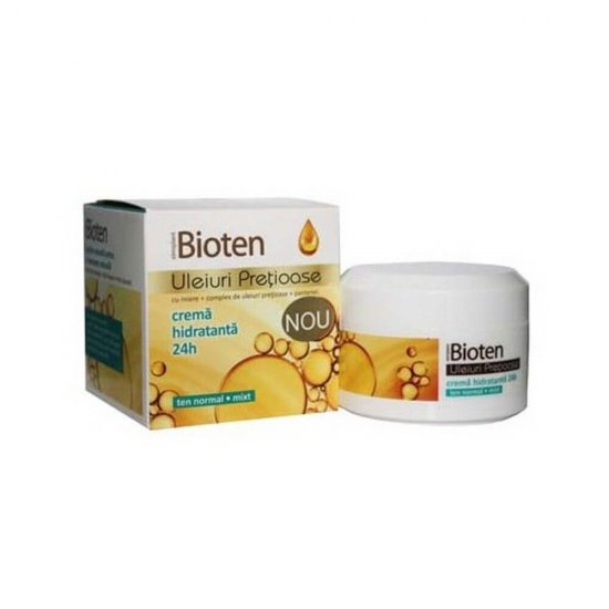 Crema Hidratanta 24 h cu Uleiuri Pretioase, Ten Normal si Mixt, 50 ml, Crema de Zi, Crema de Fata cu Uleiuri, Crema Hidratanta, Crema de Fata, Crema pentru Fata, Crema de Zi pentru Fata
