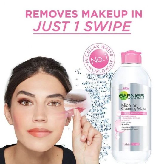 Apa Micelara Ten Sensibil, 700 ml, Garnier Skin Naturals, Apa Micelara pentru Piele Sensibila, Apa Micelara Demachianta, Demachiant Apa Micelara Garnier, Demachiant pentru Ten Sensibil, Lotiune Curatare Machiaj, Lotiune Indepartare Machiaj
