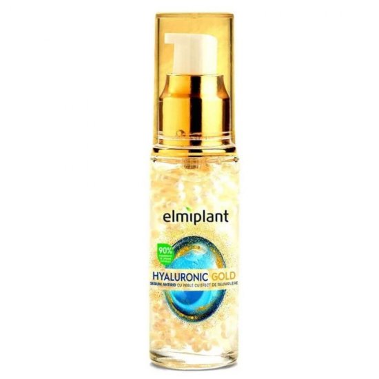 Ser Antirid Elmiplant Hyaluronic Gold, 30ml, Ser pentru Fata Elmiplant Hyaluronic Gold, Ser Antirid pentru Fata Hyaluronic Gold, Ser Antirid cu Acid Hialuronic, Serum Antirid pentru Fata, Ser Antiriduri, Serum Antiriduri, Ser Anti Imbatranire