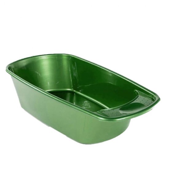 Cadita Mica Cal. II, Sterk, 18x74x35 cm, Verde, Plastic, Cadita Plastic, Cadita Verde de Plastic, Cadita Copii, Cadita Bebelusi, Copaie, Albie, Vanita, Albie Copii, Albie Plastic Bebelusi