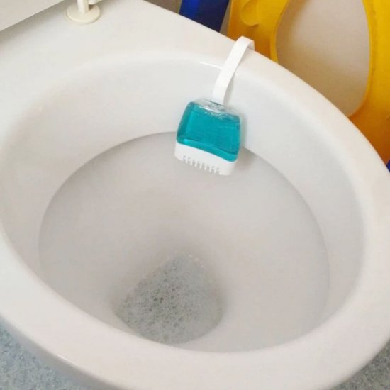 Odorizant WC DUCK Cool Mist 3 in 1, 55 ml, Geluri Odorizante WC, Odorizante pentru Toaleta, Odorizant Toaleta, Gel Odorizant pentru Toaleta cu Suport, Odorizant Dezinfectant pentru WC, Odorizante WC