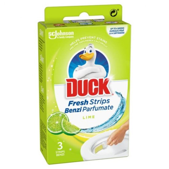 Odorizant WC DUCK, Tip Banda, Lime, 27 g, Odorizante WC, Duck WC Odorizant, Banda Curatare WC, Solutie WC Banda, Curatare WC Duck, Odorizant Curatare WC, Dezinfectare WC, Odorizant WC Parfum