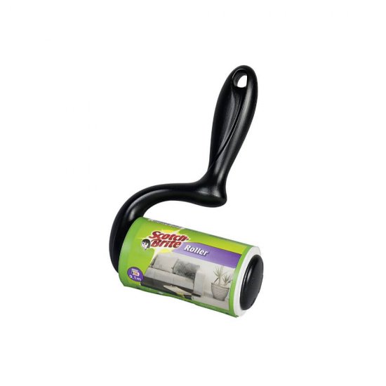 Roller Scame SCOTCH BRITE, 5x5x24 cm, 56 de Folii, pentru Canapele, Rola Adeziva Scame, Role Adezive pentru Par, Rola Adeziva Scame, Rollere Scame Scotch-Brite, Rollere Indepartare Par si Scame, Rollere Curatare Canapele, Accesorii Menaj