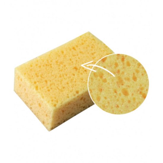 Burete Poros Sentosa,165x100x60 mm, Galben, Burete pentru Spalat Placile Ceramice, Burete Curatare Ceramica, Bureti Curatare Placi de Ceramica, Burete Utilizare Universala, Accesorii Curatare Baie