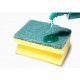 Burete Sagomat Standard Practic SCOTCH BRITE, Dimensiuni 9x7x4.5 cm Spuma Poliuretanica si Fibra Abraziva, Culoare Galbena, Burete Vase, Bureti Scotch Brite, Bureti Curatare, Burete pentru Menaj, Bureti pentru Casa, Burete Bucatarie, Bureti de Vase