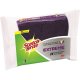 Bureti SCOTCH BRITE Putere Extrema cu Protectie Unghii, 2 Buc/Set, Spuma Poliuretanica si Fibra Abraziva, Burete din Spuma Poliuretanica, Burete Fibra Abraziva, Burete Vase Ergonomic, Burete Vase, Bureti Vase