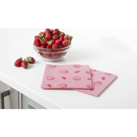 Set 2 Lavete Uz General SCOTCH BRITE, 37x40 cm, Parfum de Capsuni, Roz, Lavete din Microfibra, Set Lavete, Laveta Universala, Lavete Universale, Lavete pentru Curatenie, Lavete Menaj, Lavete pentru Bucatarie, Lavete pentru Vase, Laveta Universala