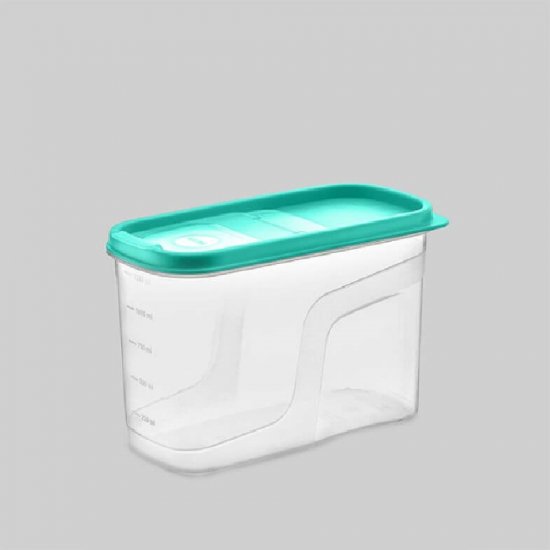 Cutie Depozitare Alimente, 9x18x15 cm, 1.25 L, Plastic Transparent, Capac cu Orificiu, Cutii din Plastic pentru Alimente, Cutie Alimentara din Plastic, Caserole din Plastic pentru Alimente, Cutii Depozitare