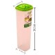 Cutie Depozitare cu Capac si Picurator, 9x9x29.5 cm, 1L, Plastic Transparent, Recipient cu Picurator, Cutii din Plastic pentru Depozitare cu Picurator, Cutie Depozitare Condimente Lichide, Recipient Depozitare cu Capac