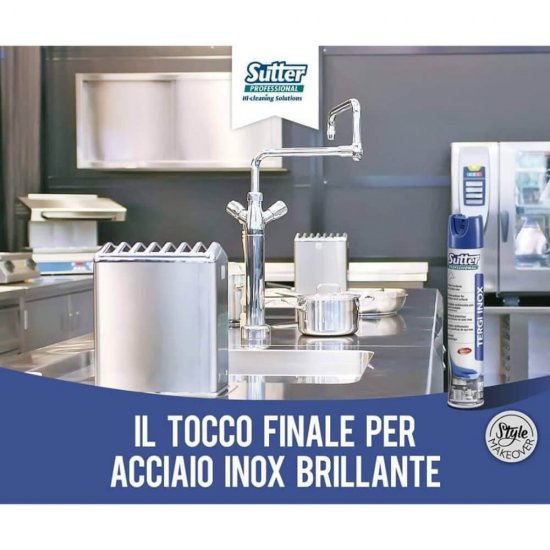 Solutie de Curatare pentru Inox Sutter Tergi Inox, 500 ml, Solutie Inox, Solutie Intretinere Inox, Solutie Curatat Inox, Solutie Luciu Inox, Solutie Anticalcar Inox, Solutie de Curatat Inox, Solutie Zgarieturi Inox