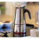 Espressor Inox pentru 6 Cesti, Argintiu/Negru, Espressor pentru 6 Cafele, Espressor pentru Aragaz, Espressor Cafea, Espressor 6 Cesti Cafea, Cafetiera, Cafetiera 6 Portii, Cafetiera Moka, Oala Moka, Espressor Moka, Espressoare Aragaz, Cafetiere Aragaz