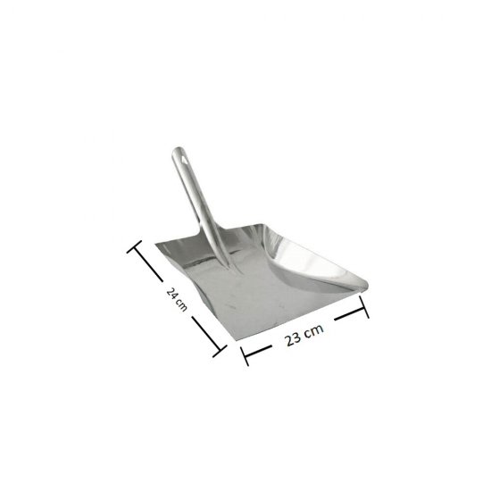Faras Metalic Zincat Zorex, 24x23 cm, Lungime Maner 15 cm, Farase pentru Exterior, Farase din Metal cu Maner, Farase Simple din Metal, Faras Metalic, Farase Metalice pentru Menaj, Faras pentru Curte si Gradina,Farase pentru Uz Casnic