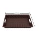Tava Plastic, 43x31x5 cm, Imitatie Rattan, Culoare Maro, Tava de Plastic, Tava din Plastic Dreptunghiulara, Tava de Plastic pentru Servire, Tava din Plastic cu Manere, Platouri si Tavi, Tavi din Plastic, Tavi din Plastic pentru Servire