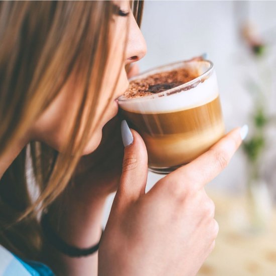 Set 6 Cesti din Sticla, cu Maner, Capacitate 250 ml, Model Cercuri, Cesti Cafea, Cesti Sticla, Cani Sticla, Cana din Sticla cu Model, Set Cesti Cafea, Set Cani din Sticla, Cana Cafea, Cescute Cafea