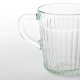 Set 6 Cesti din Sticla, cu Maner, Capacitate 250 ml, Model Linii, Cesti Cafea, Cesti Sticla, Cani Sticla, Cana din Sticla cu Model, Set Cesti Cafea, Set Cani din Sticla, Cana Cafea, Cescute Cafea