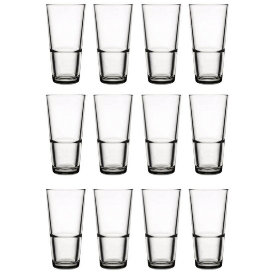 Set 12 Pahare PASABAHCE Grande Long Drink, 300 ml, Set Pahare Bar 300 ml, Pahare pentru Sucuri si Apa 300 ml,  Set Pahare Grande Long Drink, Pahare Bauturi Garnde Long Drink, Accesorii pentru Bar, Pahare din Sticla 300 ml pentru Bauturi Grande Long Drink