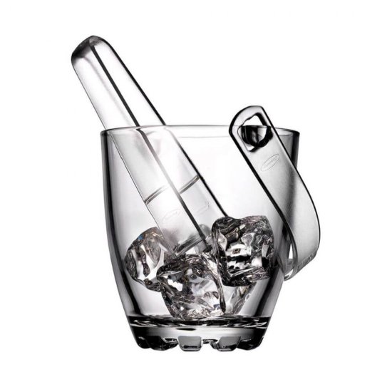 Vas Gheata PASABAHCE, 800 ml, Suport Sticla pentru Gheata, Ghetiera, Pahare pentru Gheata, Vase din Sticla pentru Gheata, Bol pentru Gheata, Recipient din Sticla pentru Gheata, Vas Sticla cu Cleste pentru Gheata, Vas din Sticla Servit Gheata