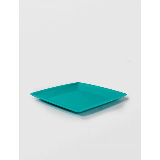 Farfurie Patrata Mare Sterk, 23x23x1.5 cm, Turcoaz, Farfurie, Farfurie Plastic, Farfurie din Plastic, Farfurie Mare, Farfurie Mare Plastic, Farfurie Sterk, Farfurie Mare Sterk, Farfuruie Plastic Sterk