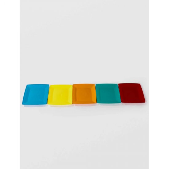 Farfurie Patrata Mare Sterk, 23x23x1.5 cm, Turcoaz, Farfurie, Farfurie Plastic, Farfurie din Plastic, Farfurie Mare, Farfurie Mare Plastic, Farfurie Sterk, Farfurie Mare Sterk, Farfuruie Plastic Sterk