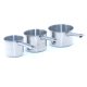Ibrice Inox, 3 Buc/Set, Culoare Argintie, Ibric pentru Cafea, Ibrice din Inox, Set Ibrice, Ibrice pentru Cafea, Ibric din Inox, Vesela Bucatarie, Seturi Bucatarie din Inox, Ibrice la Set