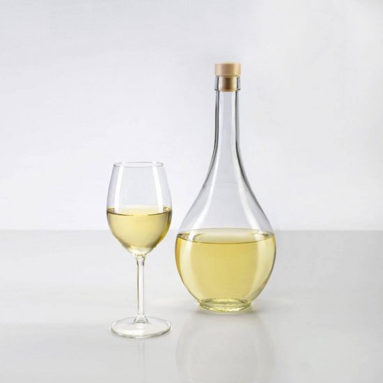 Sticla Traditionala OTI cu Dop, 1L, Baterie cu Vin, Culoare Transparenta, Sticla cu Dop pentru Vin, Sticla Traditionala pentru Vin, Baterie Vin, Sticla pentru Vin cu Dop Pluta, Sticla Decorativa pentru Vin