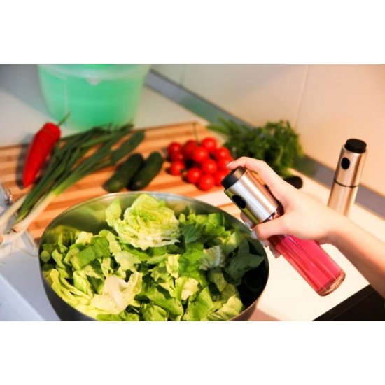 Oliviera Spray din Sticla OTI, 18x4 cm, 135 ml, Oliviere din Sticla, Oliviere Tip Spray, Oliviera Tip Spray, Recipient Spray pentru Ulei, Recipient Ulei si Otet, Oliviera din Sticla, Oliviere Restaurant, Oliviera cu Pulverizator