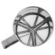 Sita Inox cu Maner, 250 g, Diametru 10 cm, cu Actionare Manuala, Culoare Gri, Site cu Maner pentru Bucatarie, Pahar cu Sita, Pahar Sita cu Actionare Manuala, Sita Manuala din Inox, Recipient pentru Cernut Faina, Sita Metalica cu Actionare pe Maner