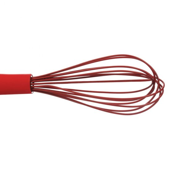 Tel din Silicon, Maner Plastic, Rosu, Teluri, Teluri din Silicon, Teluri pentru Bucatarie, Ustensile pentru Bucatarie, Tel de Bucatarie, Teluri pentru Gatit, Ustensile pentru Gatit