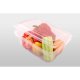 Caserole Capac Atasat, 225x162x96 mm, 100 Buc/Set, 2000 ml, Plastic Transparent, Caserole Reactangulare, Caserole de Unica Folosinta, Caserole cu Capac din Plastic, Caserole din Plastic, Caserola cu Capac, Caserole din Plastic Unica Folosinta