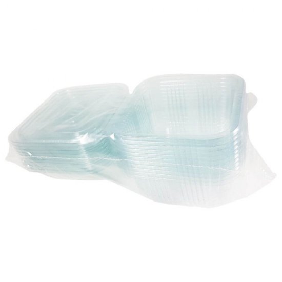 Set 100 Caserole pentru Microunde, 750ml, cu Capac, Unica Folosinta, Polipropilena, Culoare Neagra,  Caserola Unica Folosinta, Caserole Polipropilena, Caserole Unica Folosinta Meniuri, Ambalaje Catering, Cutii Unica Folosinta Meniu