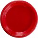 Farfurii Plastic OTI Dopla, Diametru 22 cm, 30 Buc/Set, Plate, Culoare Rosie, Farfurii Aniversare, Farfurii Petrecere, Set Farfurii de Plastic, Farfurii Plastic de Unica Folosinta, Vesela de Unica Folosinta, Farfurii Plastic pentru Petreceri