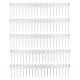 Lingurite Plastic Unica Folosinta, 20 Buc/Set, Lungime 12 cm, Culoare Alba, Lingurite pentru Desert, Lingurite din Plastic pentru Prajituri, Set de Lingurite de Unica Folosinta, Set de Lingurite Plastic, Tacamuri de Unica Folosinta
