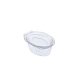 Set 50 Sosiere Plastic cu Capac, 50 ml, Transparent, Sosiere de Unica Folosinta, Sosiere cu Capac din Plastic, Sosiere Mici din Plastic, Sosiere Catering, Sosiera cu Capac, Sosiere din Plastic Unica Folosinta