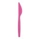 Cutite Plastic Unica Folosinta OTI Dopla, 20 Buc/Set, 16.3 cm, Fuchsia, Set Cutite din Plastic Fuchsia, Tacamuri de Unica Folosinta, Cutite Fuchsia din Plastic, Cutite de Unica Folosinta, Cutite din Plastic pentru Catering
