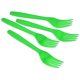 Furculite Plastic OTI Dopla, 20 Buc/Set,16.5 cm, Verde, Furculite Verzi de Plastic, Tacamuri de Unica Folosinta, Furculite de Unica Folosinta, Furculite din Plastic pentru Catering, Furculite din Plastic Unica Folosinta